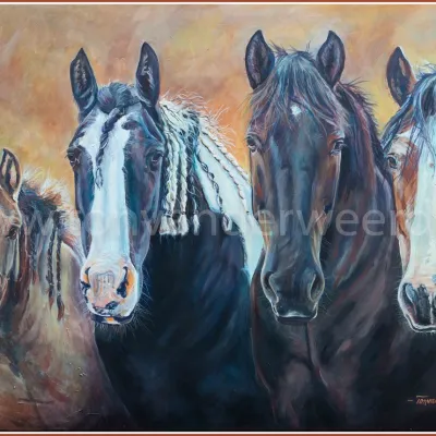 Danae Kartouche, Kyra, Basalt van de Hitsaert en Ard Ri Rowan.